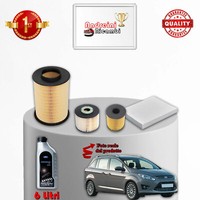 Wartungskit 4 Filter Und ÖL Ford Grand C-Max 2.0 Diesel 100KW 136PS Ab 2010