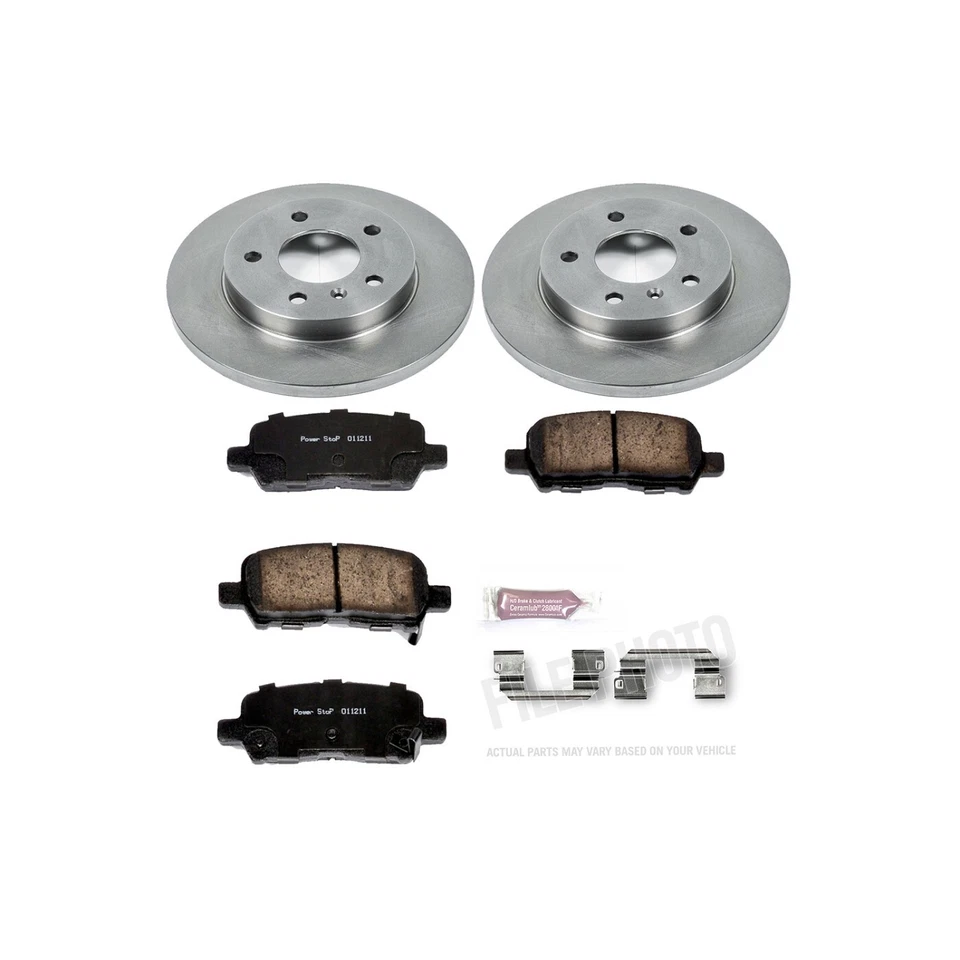 Kit de pastillas y disco de freno trasero Powerstop KOE1602 para Chevrolet Impala 2011-2013 Foto 3 de 4