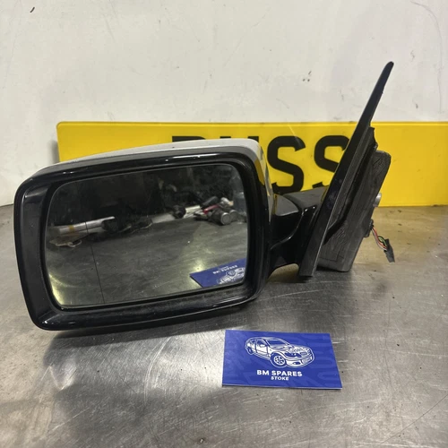 BMW X3 Wing Mirror Left Side N/S Titan Silver Electric 2006 E83 LCI OEM E1010790