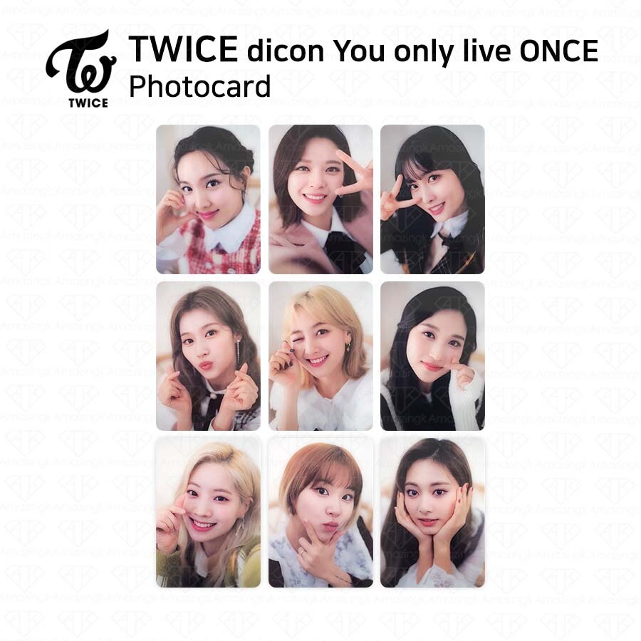 TWICE x dicon You Only Live ONCE Photocard Talisman Card Member TWICE x dicon You Only Live ONCE Photocard Talisman Card Member