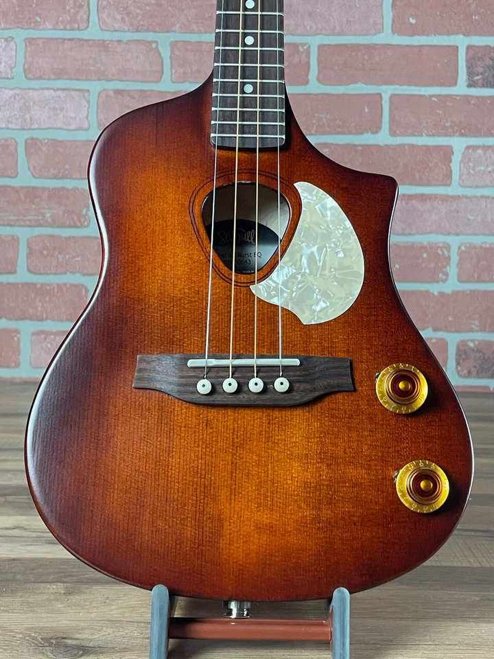 Ukelele eléctrico acústico de cuerda de acero Seagull SG - Burst Umber Burst Foto 2 de 4