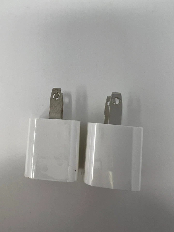 📱🍎 Lote de 2 cargadores de pared OEM Apple 5W USB Power Cube | A1385 | USB 🔌 Foto 2 de 4