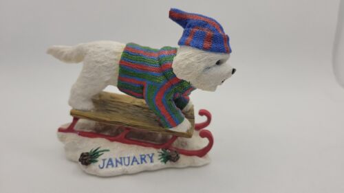 Danbury Mint Dog Calendar Month Bichon Frise Miniature Collectable Figurines - Picture 1 of 82