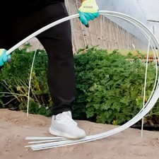 100Pcs Greenhouse Hoops Seedling Tunnel Raised Bed Plant Vegetable Protection