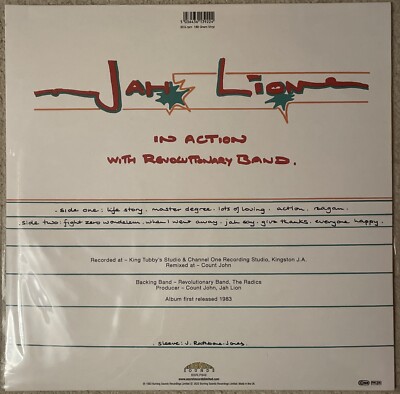 英LP Jah Lion (Jah Lloyd) In Action With The Revolutionary Band BSRLP849 Burning Sounds UK /00260 Jah Lion – In Action With Revolutionary Band – Vinyl (LP