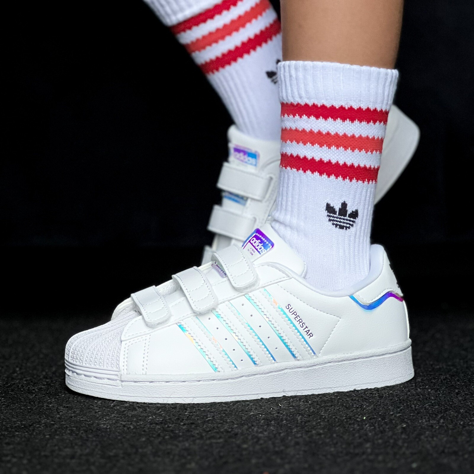 Спортивная обувь Adidas Superstar CF Junior Kids для молодежи Белые школьные кроссовки #903