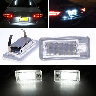 Feux Eclairage de Plaque LED Audi A3 8P A4 B6 B7 RS4 A5 A6 4F A8 S8 4E 4H Q7 4L - Photo 1/4