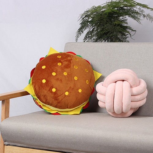 Cushion Sofa Lumbar Pillow Simulation Burger Super Soft Household Throw Pillow
