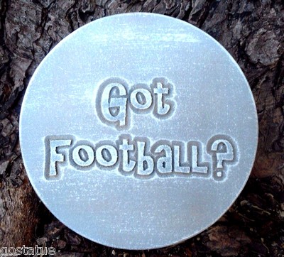 Football plastic mold cement plaster mould 10'' x 3/4'' thick Football season!!!