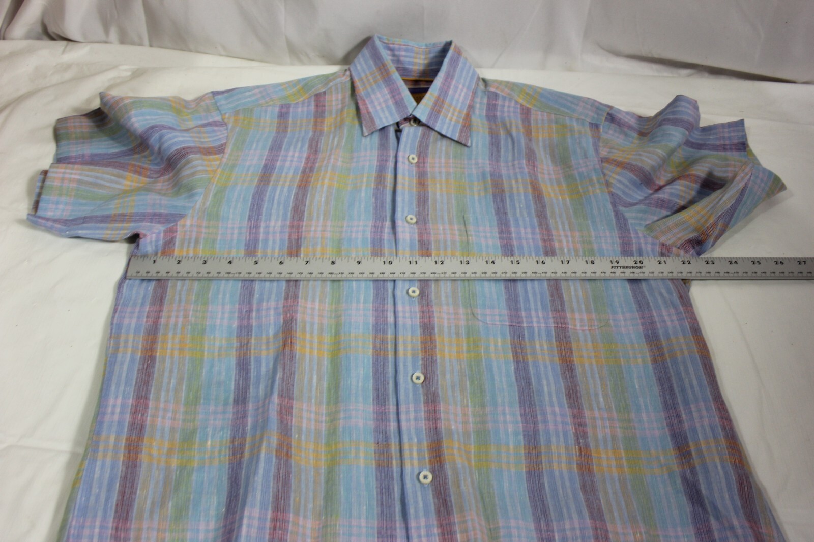 Robert Talbott Men's Short Sleeve Button Down Car… - image 4