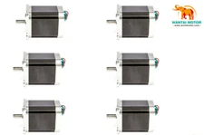 BIG SALE 6PCS Nema34 Stepper Motor 85BYGH450A-045 4.5A 4.6Nm 651oz-in Φ14mm CNC
