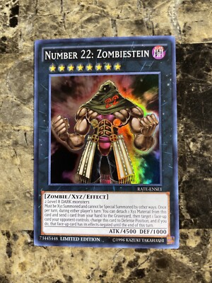 Yugioh Number 22: Zombiestein RATE-ENSE1 Super Rare Limited Edition NM PACK FRSH | eBay Yugioh Number 22: Zombiestein RATE-ENSE1 Super Rare Limited Edition NM PACK FRSH | eBay