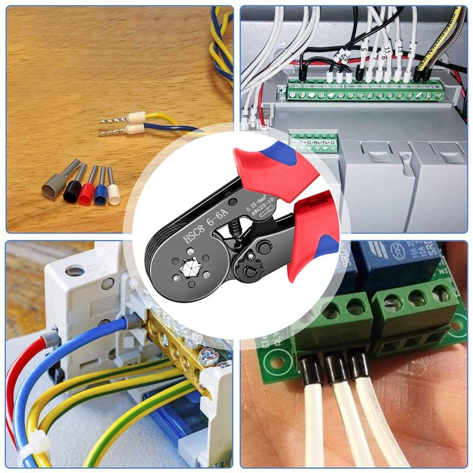 HSC8 Crimping Tool Set Crimp Wire Plier Tools+400Pcs Wire Ferrule