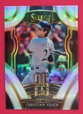 2020 Select  Christian Yelich  25-Man Prizms Holo #8 Milwaukee Brewers