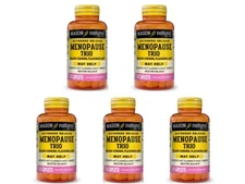 MENOPAUSE RELIEF TRIO BLACK COHOSH FLAXSEED SOY ISOFLAVONES 5 X 30= 150 TABLETS