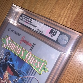 Nuovo NES Castlevania II 2 Simon&rsquo;s Quest VGA 80 Graded H-Seam sigillato in fabbrica 1988