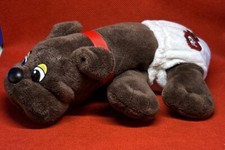 Pound Puppies Puppy Dog Plush Hasbro Diaper Brown 8 Inch Red Collar 2019