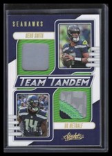 2023 Absolute Team Tandem Materials Gold 14 Geno Smith Metcalf Dual Patch 64/99