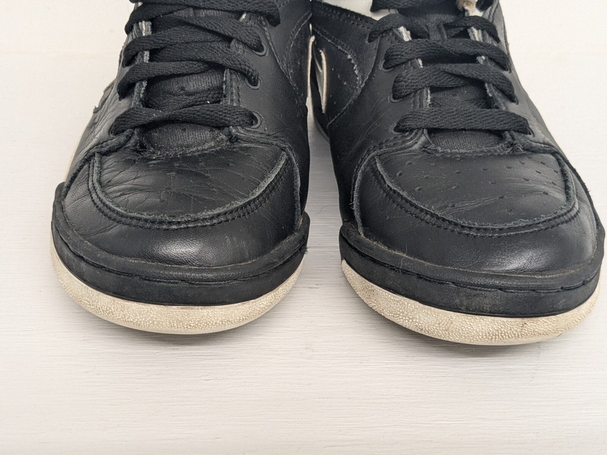 Vintage 90s Nike Court Force Low Black And White Sz 7