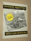 Engine brochure BERNARD Motopome Motor Tractor brochure catalogue