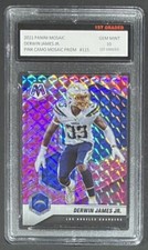 2021 MOSAIC DERWIN JAMES JR 1ST GRADED 10 PINK CAMO PRIZM CHARGERS #115 SP 🔥