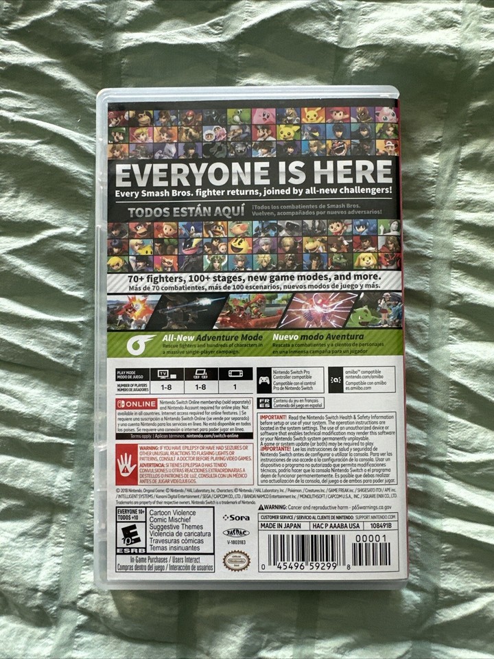 Super Smash Bros. Ultimate (Nintendo Switch, 2018) 9784549642280 eBay