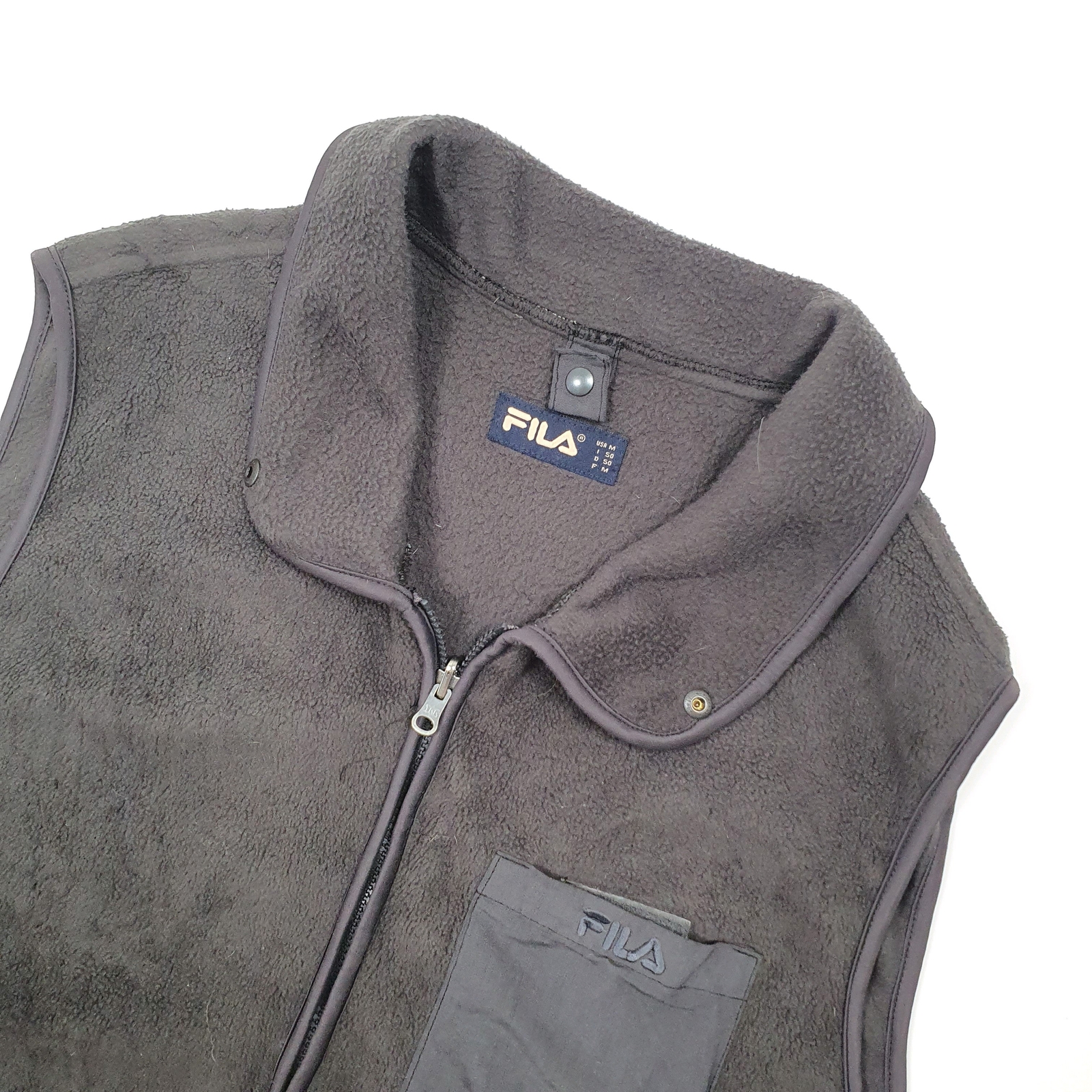 FILA Gilet Polyester Fleece Jumper Mens L image 2