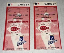 9/2/97 Cincinnati Reds Royals MLB Ticket Stub Dave Burba Win Willie Green HR