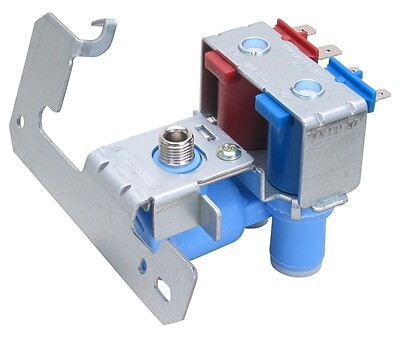 WR57X10032: Dual Inlet Water Valve  Ice Maker Inlet Water Valve for GE Refrigera