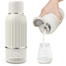 Portable Bottle Warmer for Travel, 2.5 Min Fast Heating for Breast Milk and Form