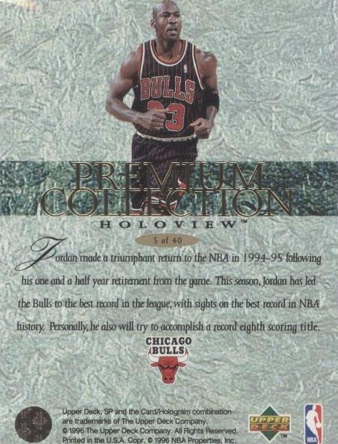 1995-96 SP - Michael Jordan #5 for sale | eBay