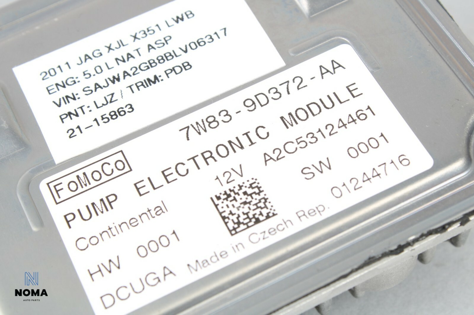 1018 Jaguar XJL XJR X351 XF X250 Gas Fuel Pump Control Module Resistor