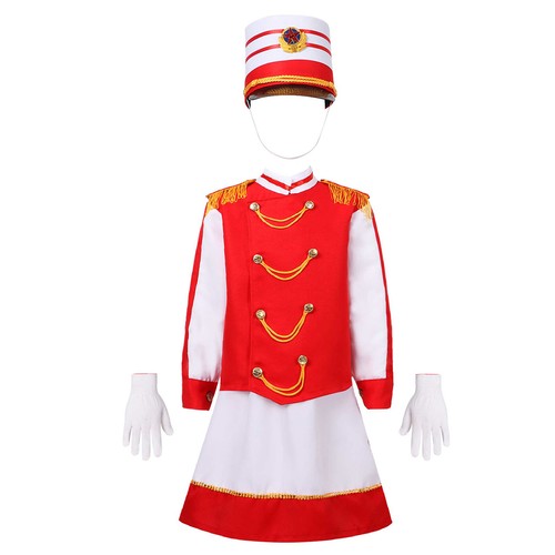 Boys Girls Drum Major Costume Marching Band Uniform Halloween Christmas Costume eBay