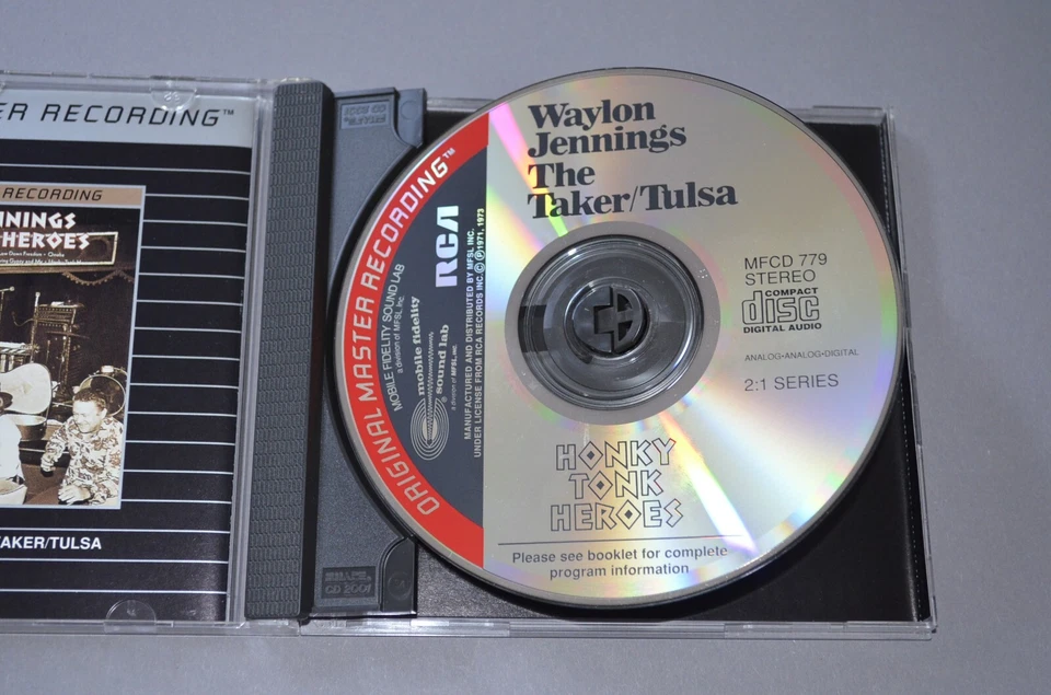 Waylon Jennings – The Taker/Tulsa & Honky Tonk Heroes / MFSL 1990 / USA JVC - Bild 2 von 3