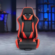 Dardoo Racing Gaming Bucket Seat with Adjustable Double Slide Game Red Chair
