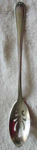 Newcastle Gorham Sterling Silver Pierced Olive Spoon