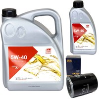 MotoröL Set Febi Sae 5W-40 6 Liter + ÖLfilter FüR Citroen Jumper Fiat Renault