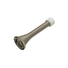 Box of 500- 3-1/8" Projection- Heavy Duty- Satin Nickel Spring Door Stops