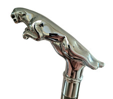 Jaguar Cane Head Style Handle 4 Walking Stick Cane Top Topper Vintage