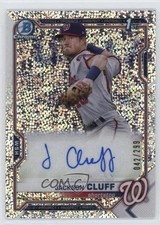 2021 Bowman Chrome Prospects Speckle Refractor 42/299 Jackson Cluff Auto n1u