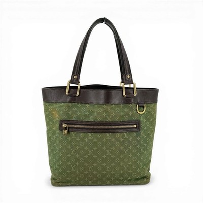 LOUIS VUITTON Schultertasche Lucille GM Monogram Mini Canvas Grün Khaki M92681