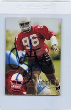 1994 Select #186 Clyde Simmons Cardinals Signed Auto *L3300