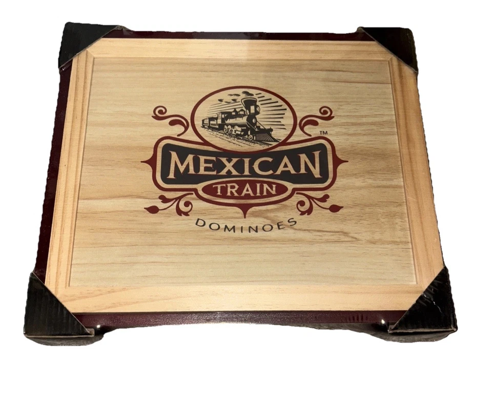 Mexican Train Dominoes – Front Porch Classics – Wood Storage Box Factory Sealed - Image 2 of 4