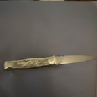Jim Serven small lock blade 2.5” blade 5.75” overall. Etched aftermarket — photo 2
