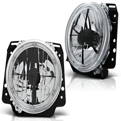 Projecteurs Angel Eyes Tuning Tec Pour VW Golf 2 83-92 Avant Chrom Croisille - Photo 1/2