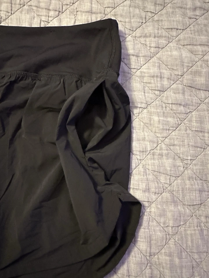 Pantalones Cortos Spyder Active Mujer Tejidos Negros Talla Grande Atlético Gimnasio Correr Sin Forro Foto 3 de 4