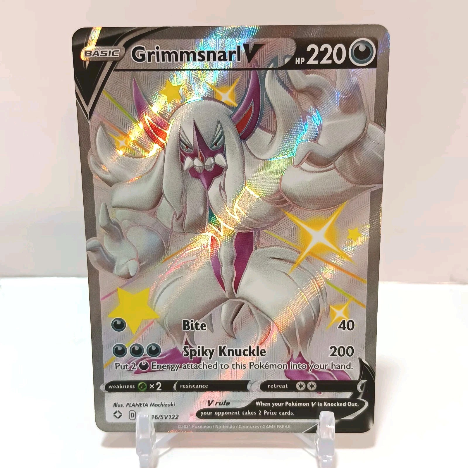 Pokémon Grimmsnarl V SV116/SV122 NM Shining Fates: Shiny Vault