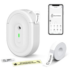 Mini Label Maker Machine with Tape, N12 Portable Bluetooth Label Printer, The...