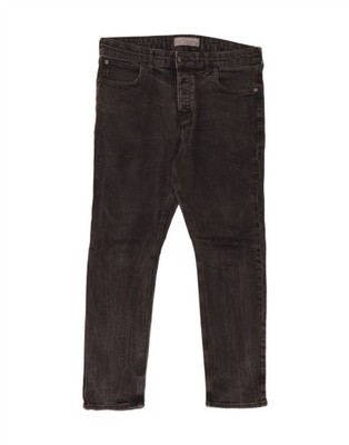 FRENCH CONNECTION Herren Slim Jeans W34 L29 Schwarz Baumwolle CO05