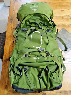 Osprey Aether 55 Men's S/M - Garlic Mustard Green - NWOT - FREE SHIP